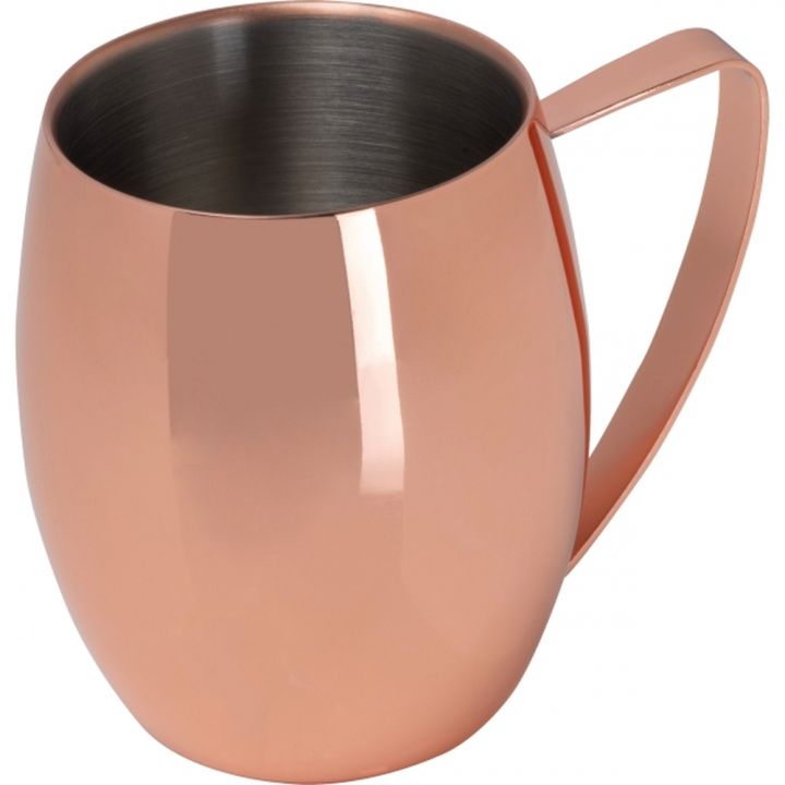 Kubek stalowy z podwójnymi ściankami 400 ml CrisMa WALDEMAR - Miedziany