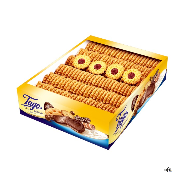 Ciastka Słoneczniki TAGO kruche z nadzieniem wiśniowym 2kg luz