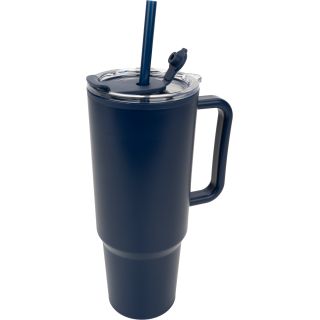 Kubek ze słomką XXL 1200 ml TEODORA - Granatowy