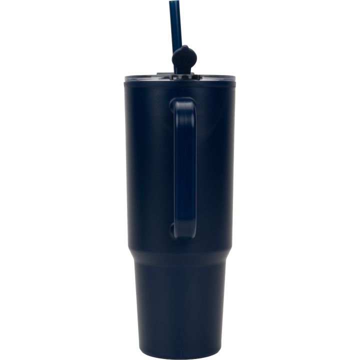 Kubek ze słomką XXL 1200 ml TEODORA - Granatowy