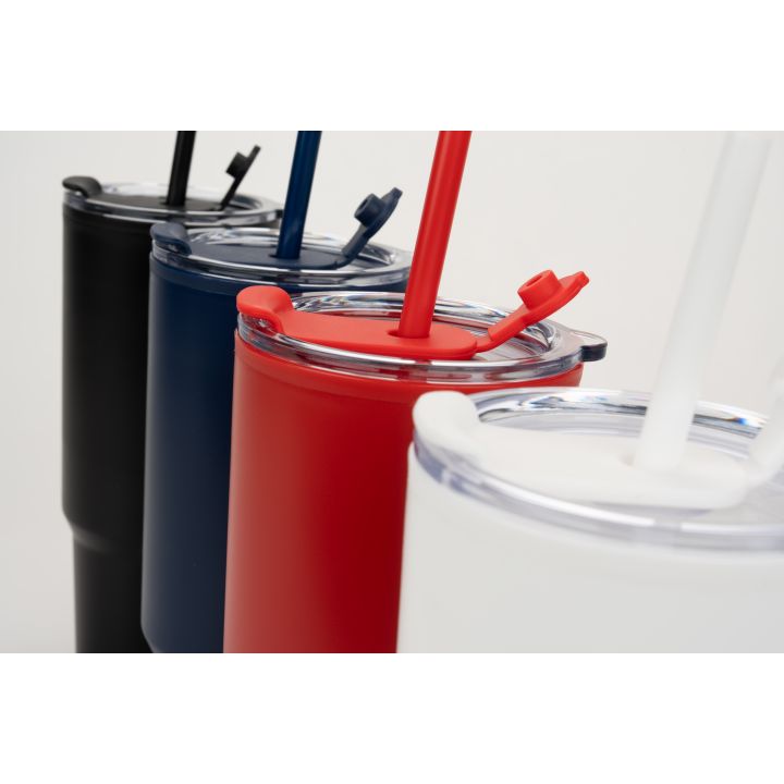 Kubek ze słomką XXL 1200 ml TEODORA - Granatowy