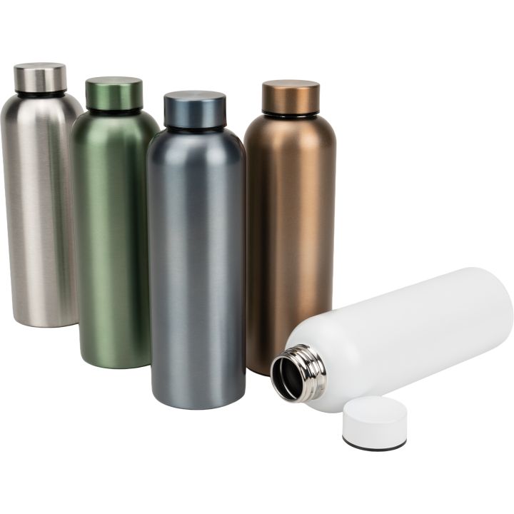 Butelka 700 ml CrisMa ze stali z recyklingu VERENA - Biały