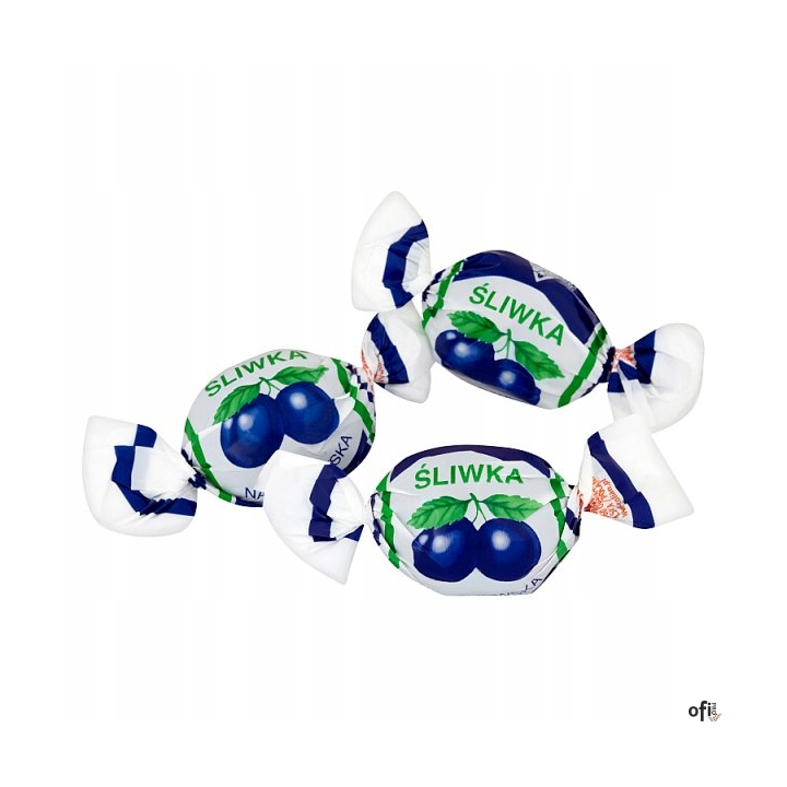 Cukierki Śliwka NAŁĘCZOWSKA w czekoladzie 1000g SOLIDARNOŚĆ LUZ