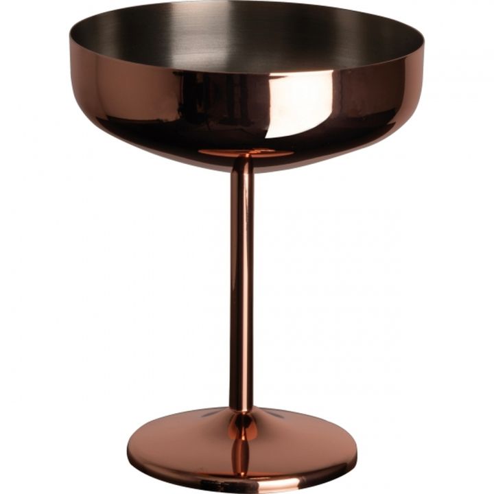 Kieliszek stalowy do Martini 300 ml CrisMa EUGENIA - Miedziany