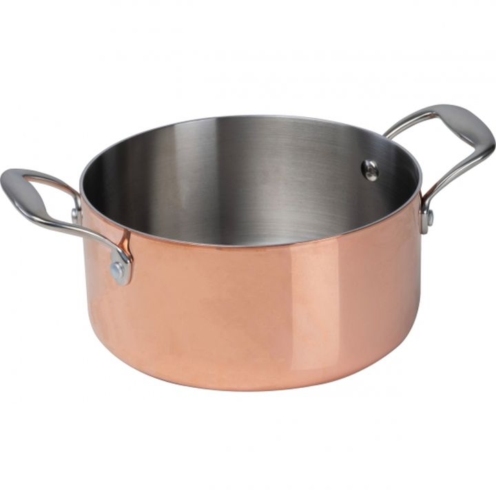 Garnek do indukcji CrisMa ⌀20,5 cm AGATA - Miedziany