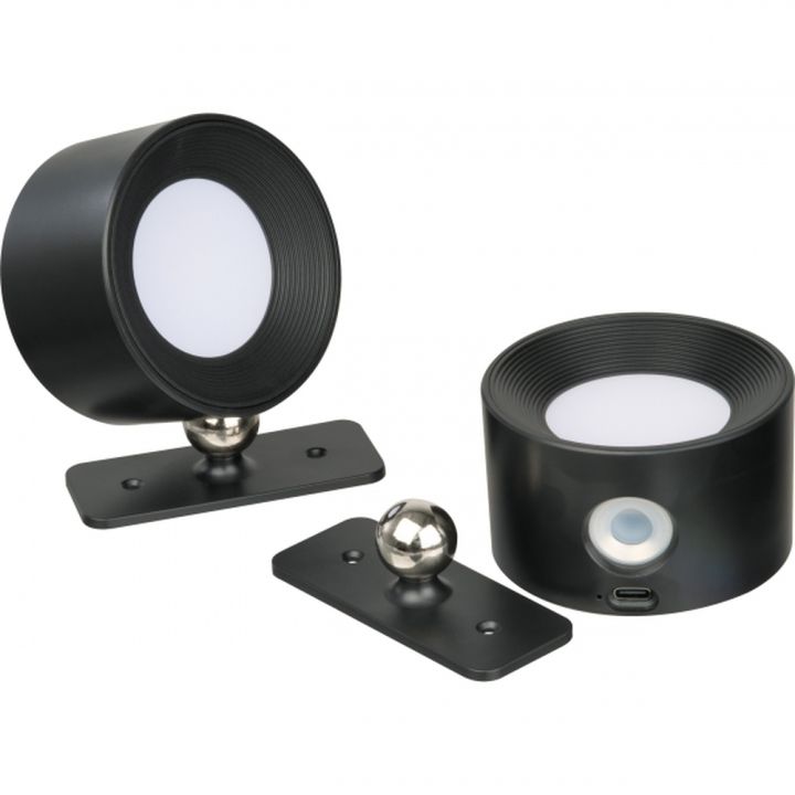 Lampy ścienne 2 szt. CrisMa HEDWIG - Czarny