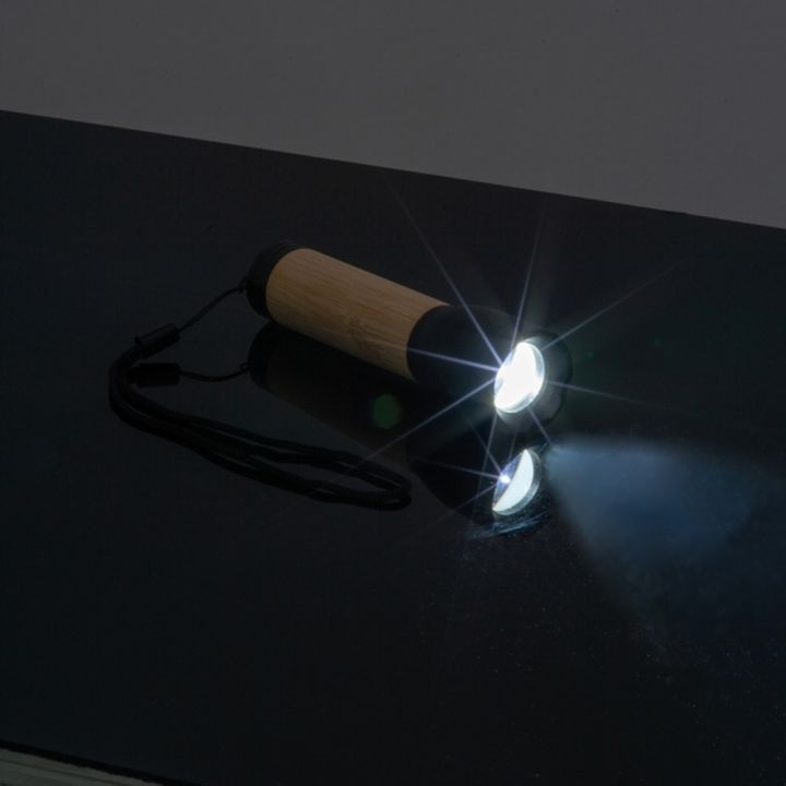 Latarka bambusowa TRAVIS - Beżowy