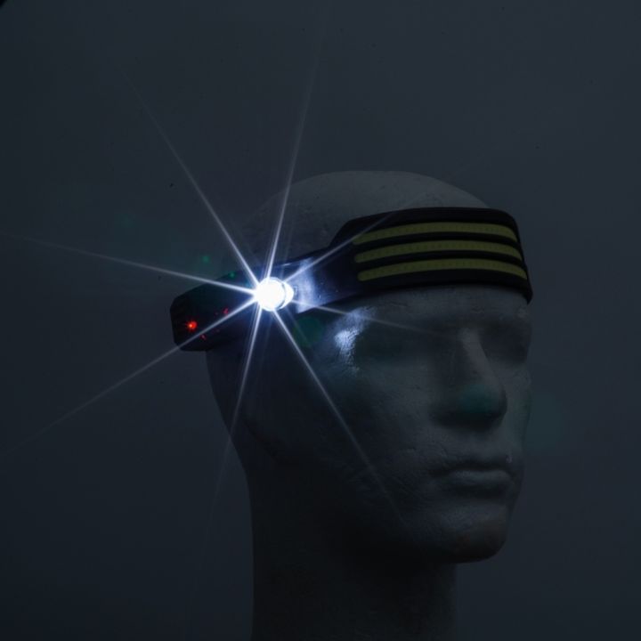 Latarka czołowa COB LUISA - Czarny