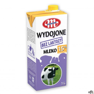 Mleko WYDOJONE UHT bez laktozy 1,5% 1l
