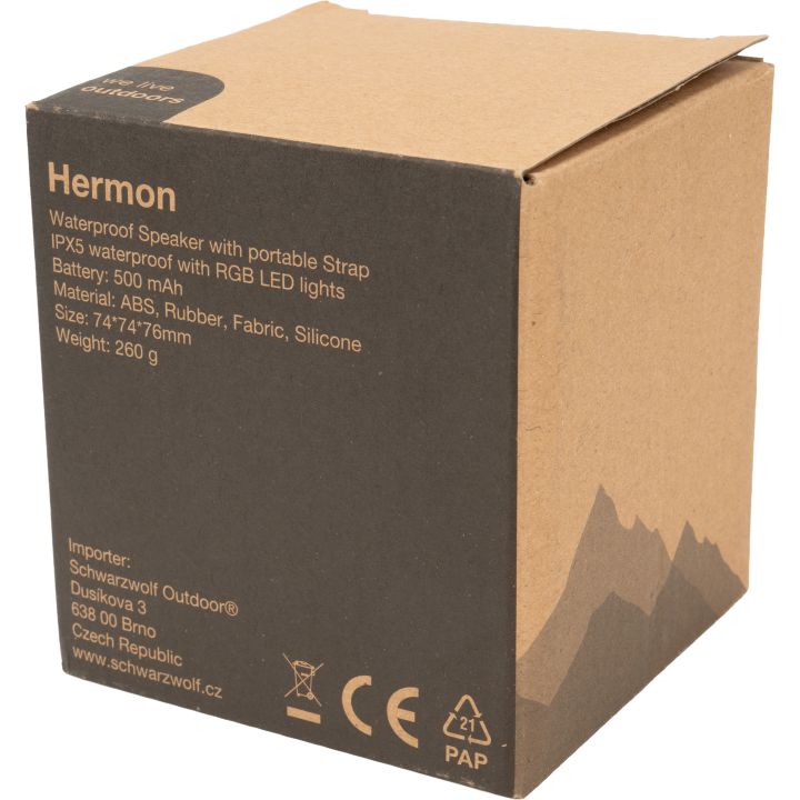 Głośnik bluetooth HERMON Schwarzwolf - Czarny