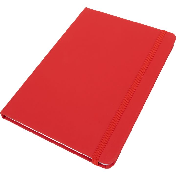 Notatnik A5 w linie z materiałów z recyklingu DOMINIK - Czerwony