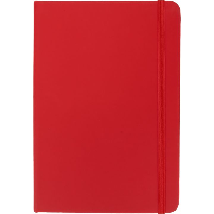Notatnik A5 w linie z materiałów z recyklingu DOMINIK - Czerwony