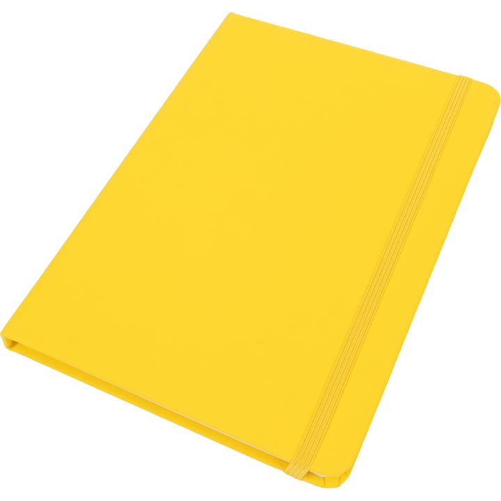 Notatnik A5 w linie z materiałów z recyklingu DOMINIK - żółty