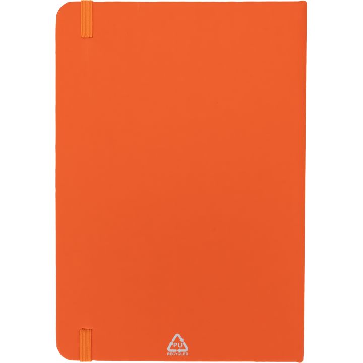 Notatnik A5 w linie z materiałów z recyklingu DOMINIK - Pomarańczowy