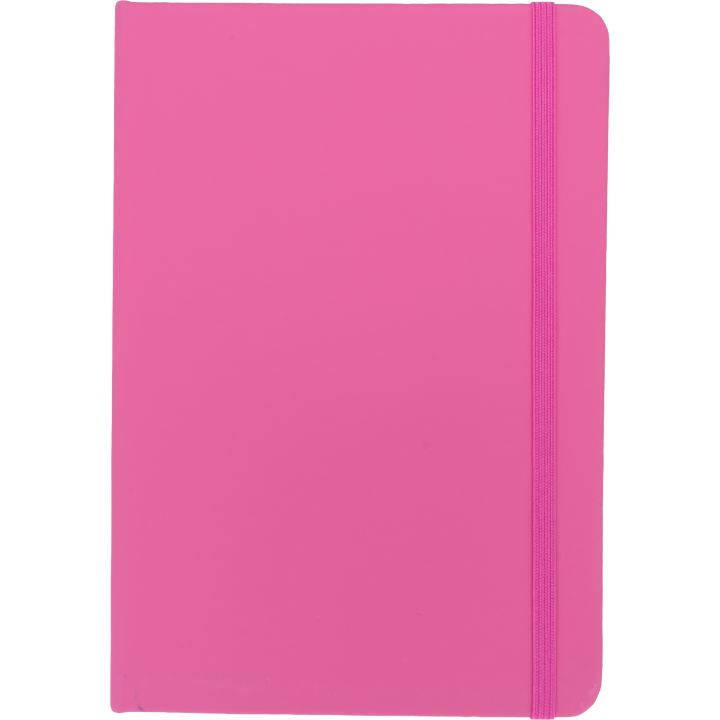 Notatnik A5 w linie z materiałów z recyklingu DOMINIK - Różowy