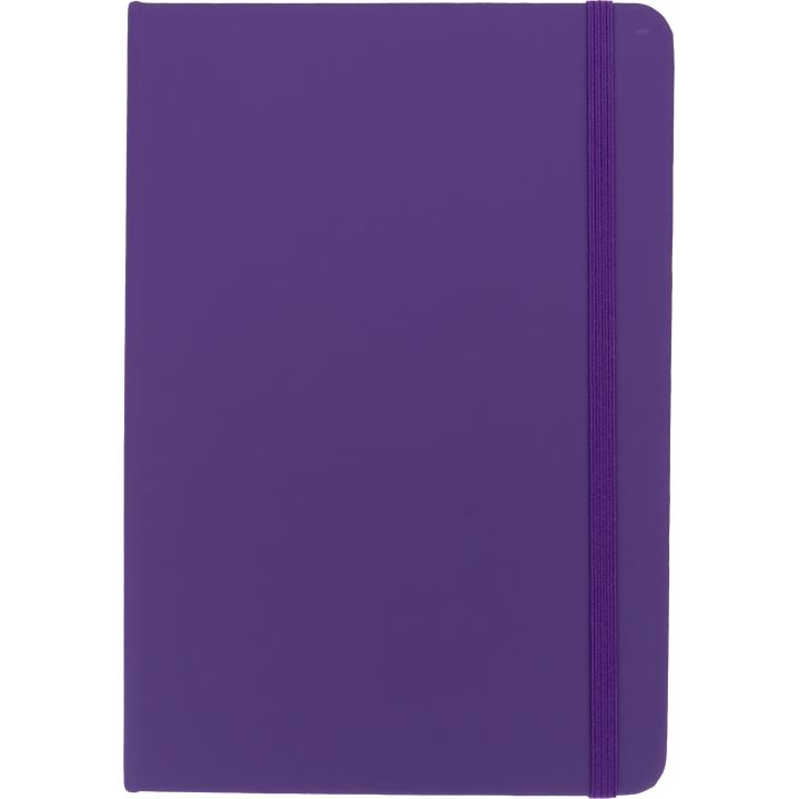 Notatnik A5 w linie z materiałów z recyklingu DOMINIK - Fioletowy