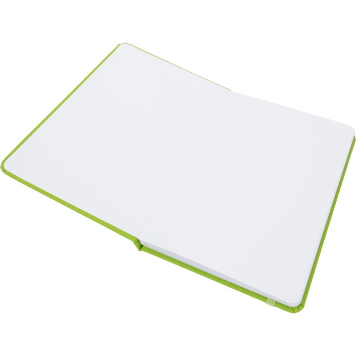 Notatnik A5 w linie z materiałów z recyklingu DOMINIK - Jasnozielony