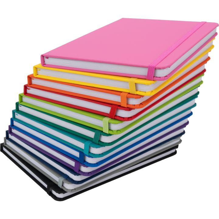 Notatnik A5 w linie z materiałów z recyklingu DOMINIK - Jasnozielony