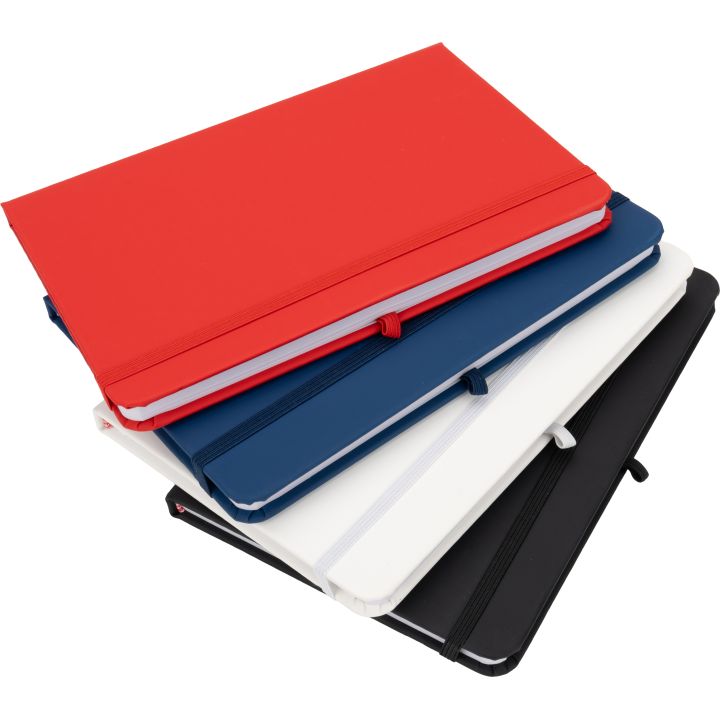 Notatnik A5 w linie z materiałów z recyklingu LORENA - Niebieski