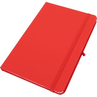 Notatnik A5 w linie z materiałów z recyklingu LORENA - Czerwony