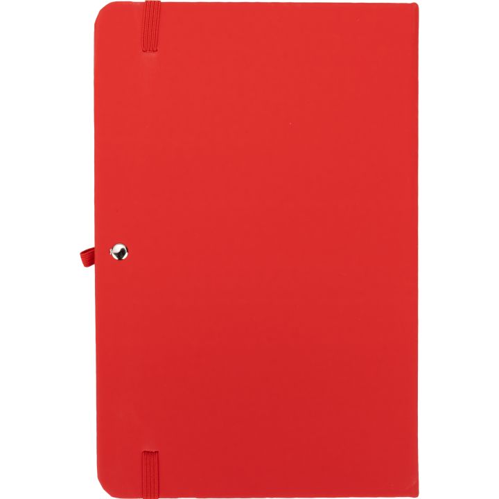 Notatnik A5 w linie z materiałów z recyklingu LORENA - Czerwony