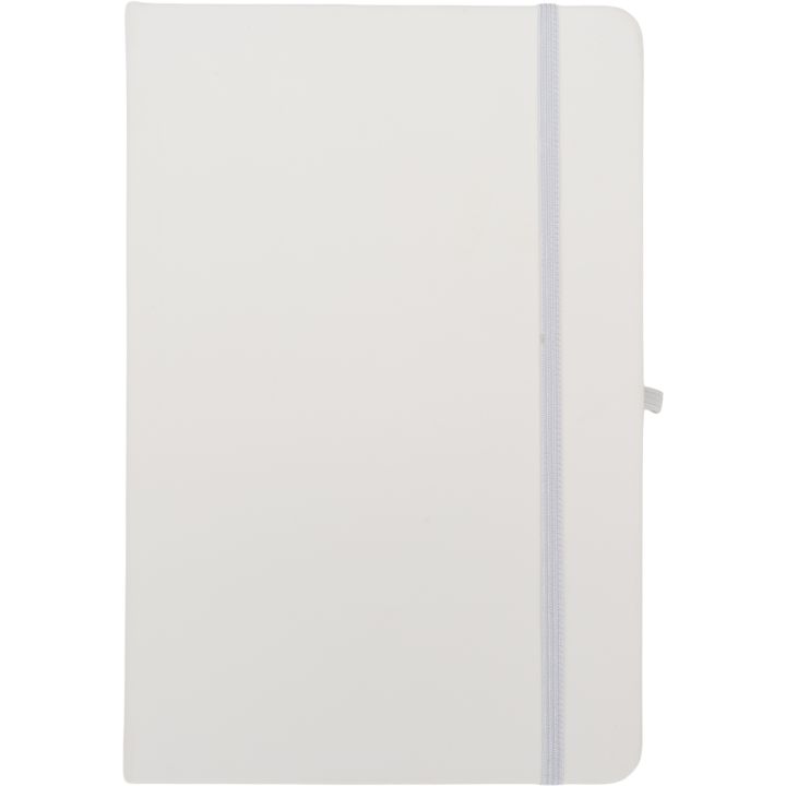 Notatnik A5 w linie z materiałów z recyklingu LORENA - Biały