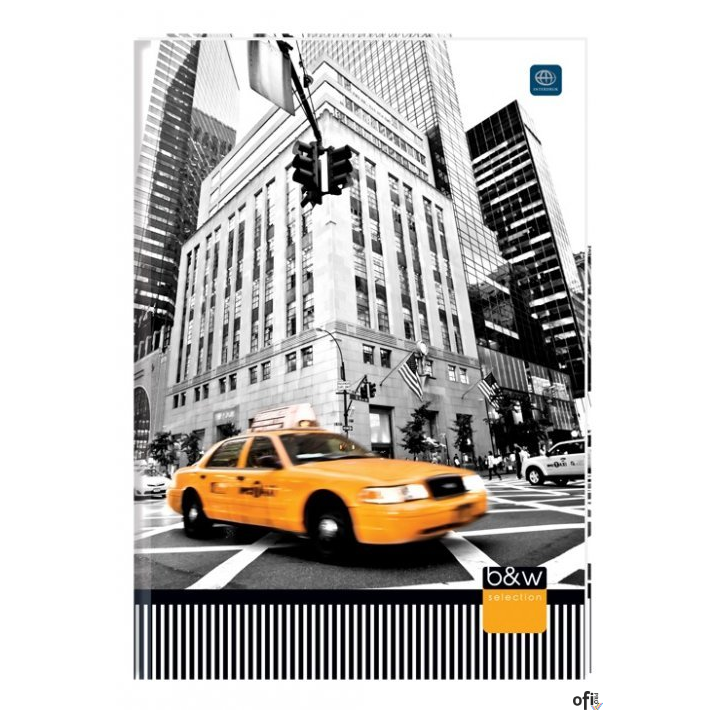 Brulion A4 96k kratka twarda oprawa INTERDRUK