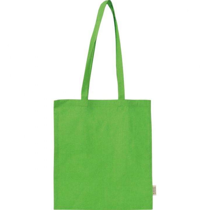 Torba bawełniana z długimi uszami 180g/m2 z materiałów z recyklingu GLEN - Jasnozielony