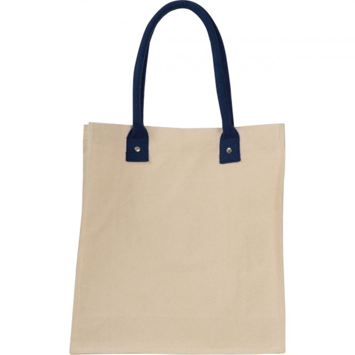 Torba płócienna z długimi uszami 320 g/m2 RODOLFO - Granatowy