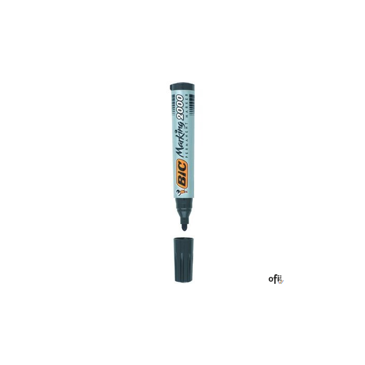 Marker permanentny BIC 2000 Ecolutions czarny okrągła końcówka, 8209153