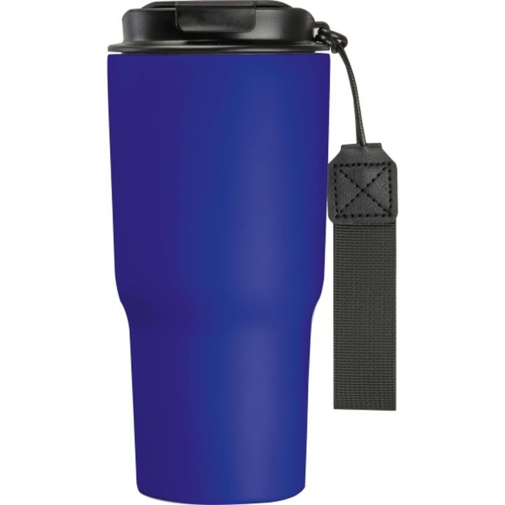 Kubek termiczny 550 ml ze stali z recyklingu DANA - Niebieski