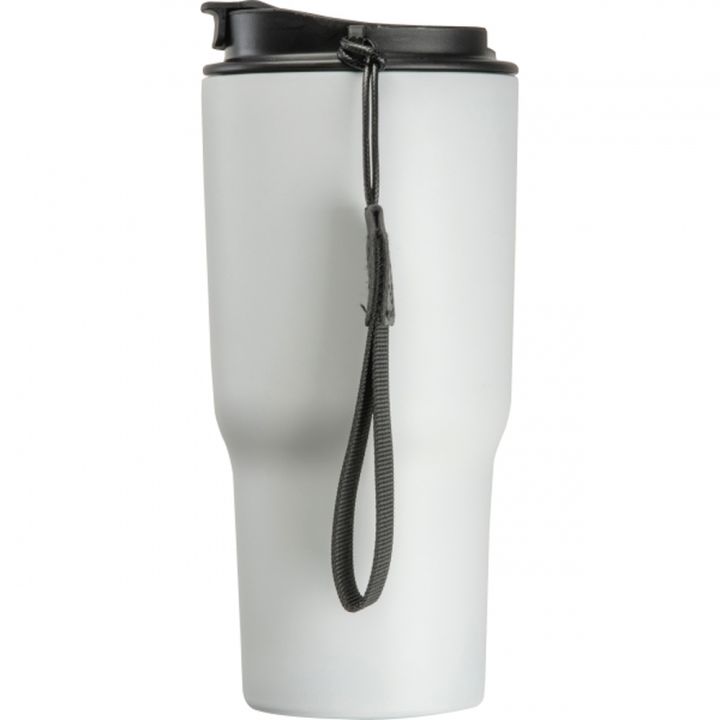 Kubek termiczny 550 ml ze stali z recyklingu DANA - Biały