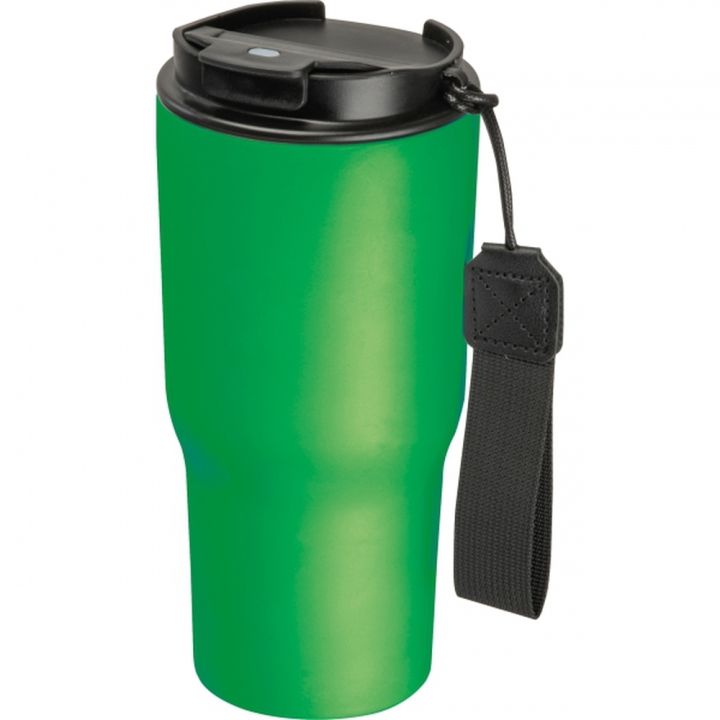 Kubek termiczny 550 ml ze stali z recyklingu DANA - Zielony