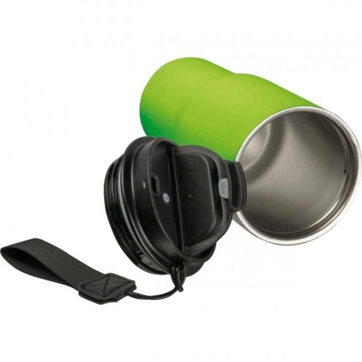 Kubek termiczny 550 ml ze stali z recyklingu DANA - Jasnozielony