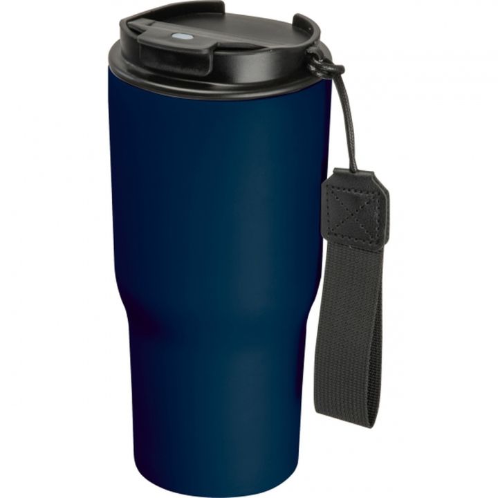 Kubek termiczny 550 ml ze stali z recyklingu DANA - Granatowy