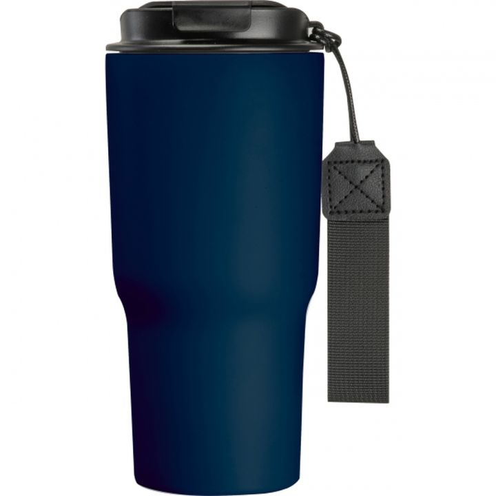 Kubek termiczny 550 ml ze stali z recyklingu DANA - Granatowy