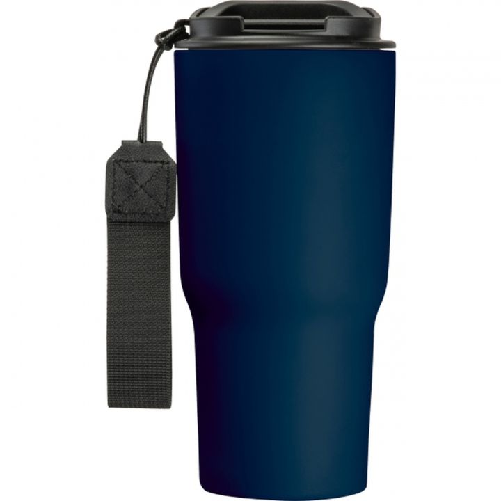 Kubek termiczny 550 ml ze stali z recyklingu DANA - Granatowy