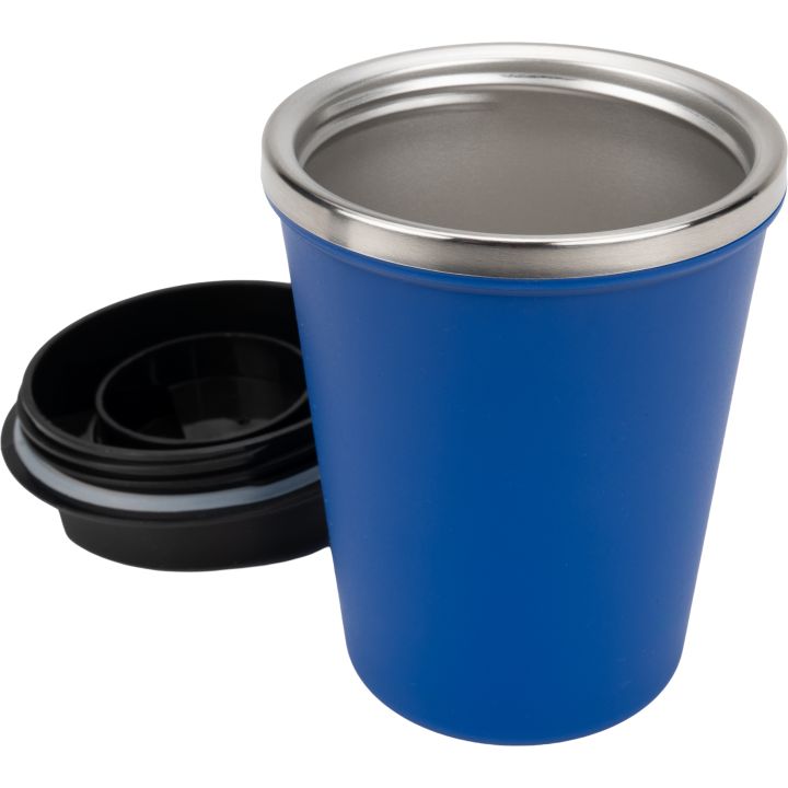 Kubek termiczny 350 ml z powłoką z recyklingu METODY - Niebieski