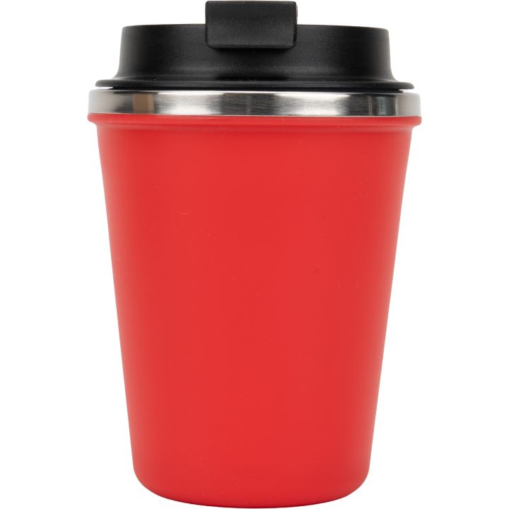 Kubek termiczny 350 ml z powłoką z recyklingu METODY - Czerwony