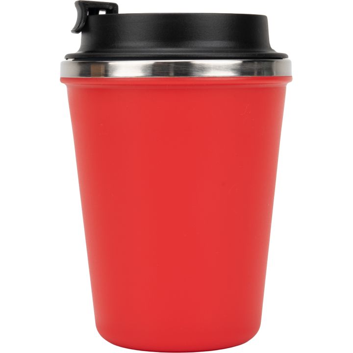 Kubek termiczny 350 ml z powłoką z recyklingu METODY - Czerwony