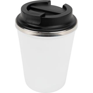 Kubek termiczny 350 ml z powłoką z recyklingu METODY - Biały