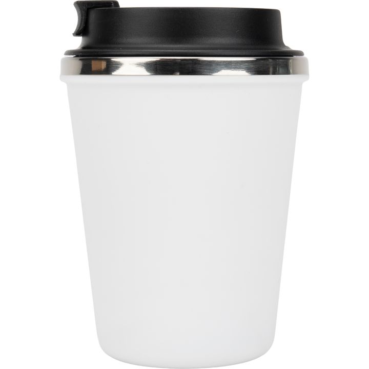 Kubek termiczny 350 ml z powłoką z recyklingu METODY - Biały
