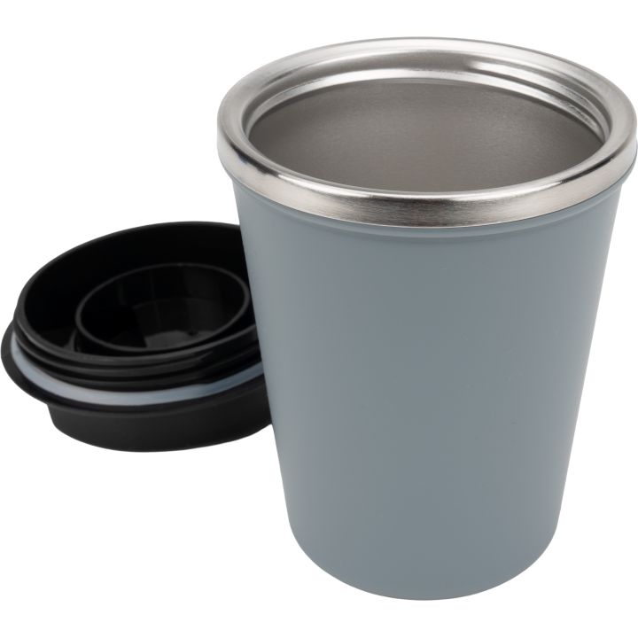 Kubek termiczny 350 ml z powłoką z recyklingu METODY - Szary