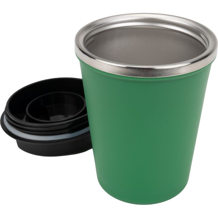 Kubek termiczny 350 ml z powłoką z recyklingu METODY - Zielony