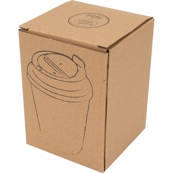 Kubek termiczny 350 ml z powłoką z recyklingu METODY - Pomarańczowy