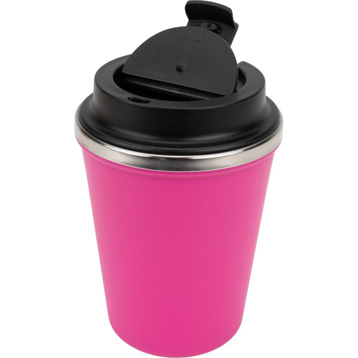 Kubek termiczny 350 ml z powłoką z recyklingu METODY - Różowy