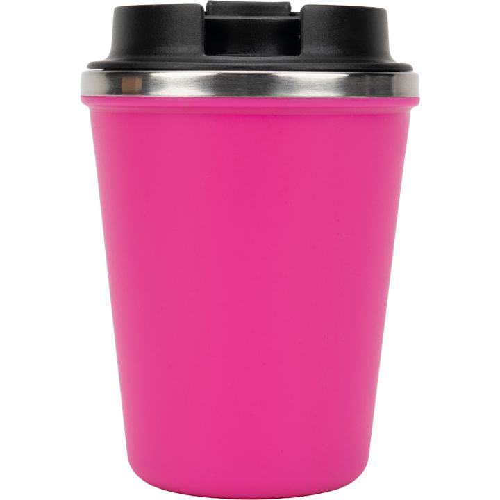 Kubek termiczny 350 ml z powłoką z recyklingu METODY - Różowy