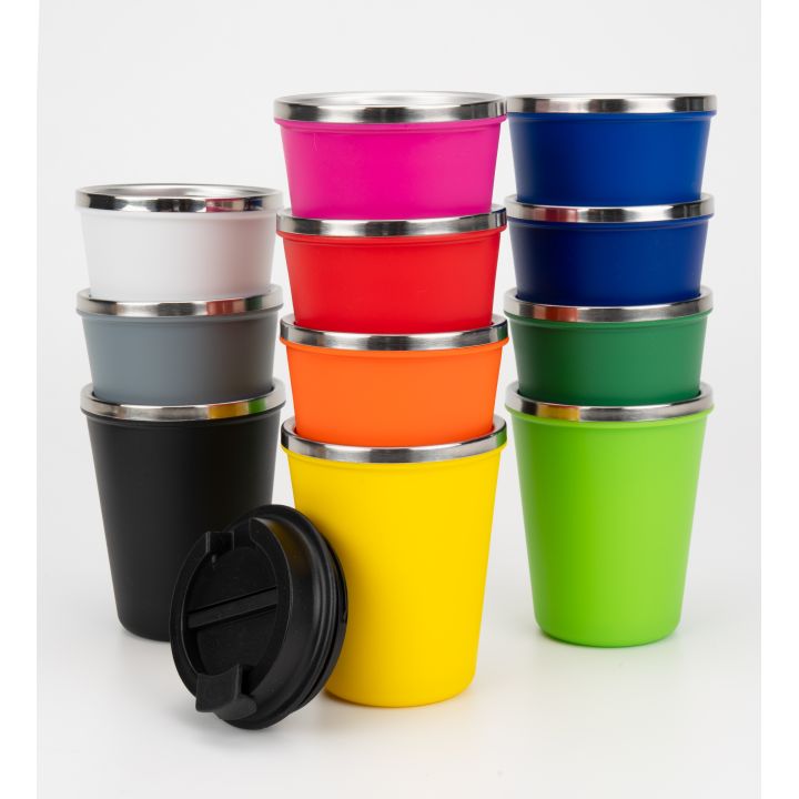 Kubek termiczny 350 ml z powłoką z recyklingu METODY - Jasnozielony