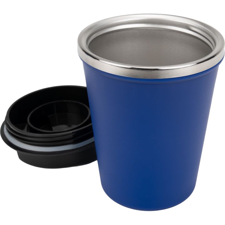 Kubek termiczny 350 ml z powłoką z recyklingu METODY - Granatowy