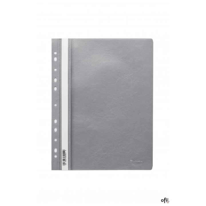 Skoroszyt wpinany PP DOTTS (20) szary wzmocniony polipropylen SPP-DOT-02-07